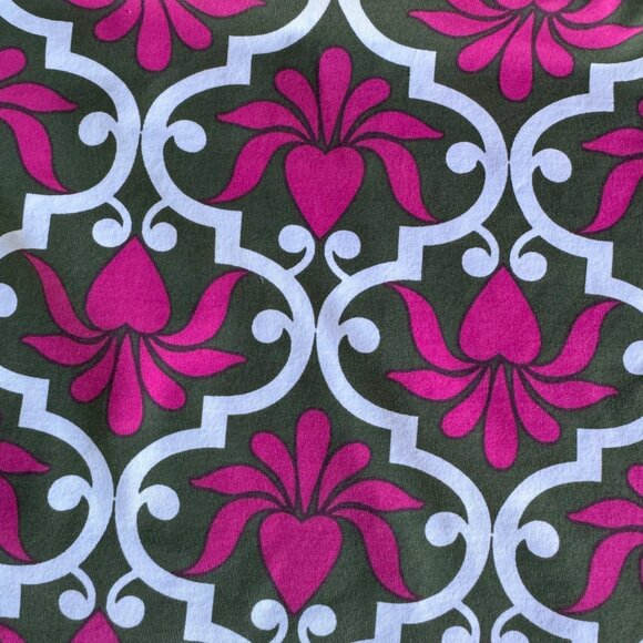 Lands End Floral Deco Tankini Top 10 Azalea Pink White Swirl Print Removable Cup - Picture 15 of 16